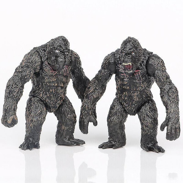 8 Godzilla vs. King Kong leksaksmodeller, King of Monsters leksaker, rörlig dockmodell leksak, pojkleksak