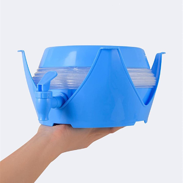 Hopfällbar Vattenhink Bärbar Camping Vattenbärare med Kran Bilhink Dryckeshink Öl Hink för Lägret Fiske Klättring Picknick Bbq Resor Utomhus 3.5L