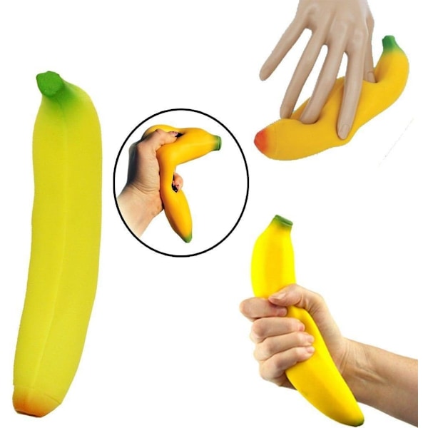 Frukt Banan Stressleke, Blandet (18cm), Voksen Unisex