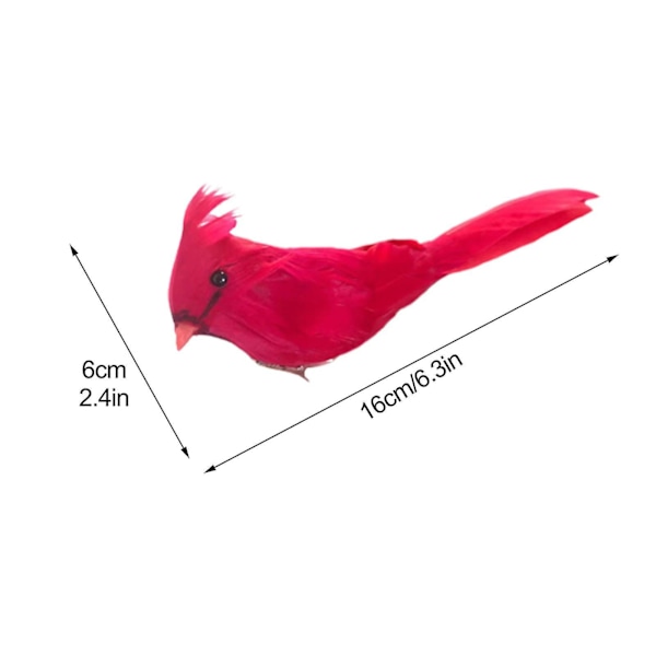 Falsk Skumdyr Julepynt Simulerede Fugle Med Klips Pynt Kunstig Bryllup Hjem Have Ornament
