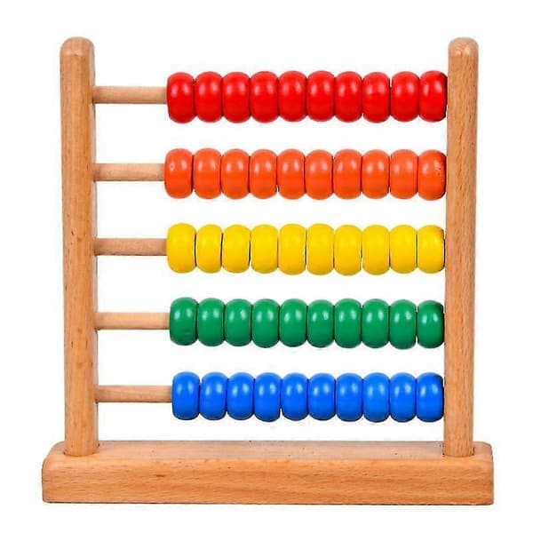 Miniature lommeregnerramme, 5 rækker, læring af matematik-abacus