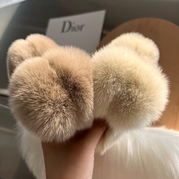 Plys plys hårklemme elegant solid imiteret pels plys store hårklo klip efterår vinter solid farve hårnål barrette til tykt hår Lime Leopard