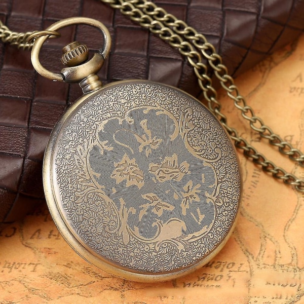 Antik watch Assassin's Creed stil romerska siffror halsband watch Bronze Necklace