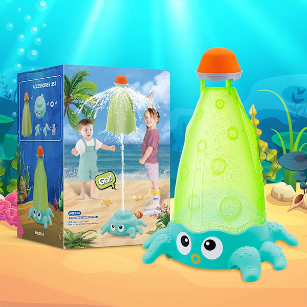 Vand Raket | Hydro Launch Vand Raket Legetøj | Sommer Have Udendørs Vand Spray Legetøj til Børn Småbørn | Sjovt Gave til 3+År Gamle Børn Octopus