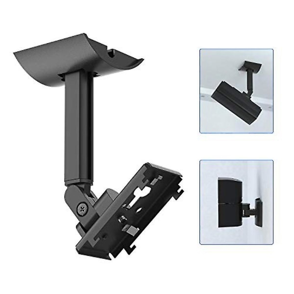 Veggmontert brakett Metallhøyttalerholder Bose Ub20 Iishøyttalere Veggtak - Black