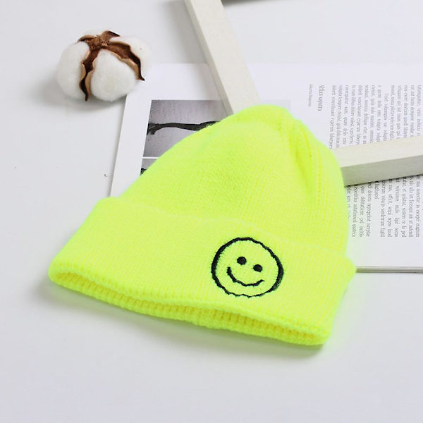 Baby Candy Color Lasten Smiley Face Lämmin Hattu Ikä 0-3 Style1 style2