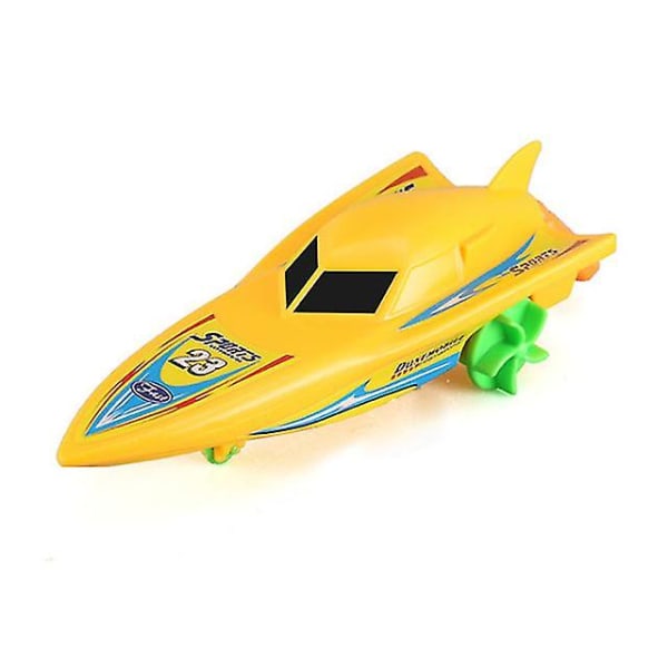 1 st Speedbåt Skepp Uppdrag Leksak Flyta I Vatten Barnleksaker Klassiska Urverksleksaker Vinter Dusch Badleksak För Barn Pojkleksaker YELLOW