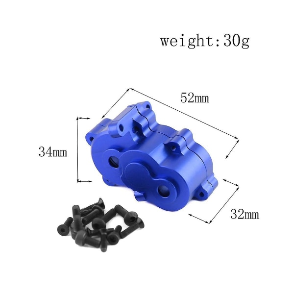 Metallväxellåda Husfodral Växellåda 7091 7379r För 1/16 Slash E- Summit Rc Bil Uppgradering Delar Acce