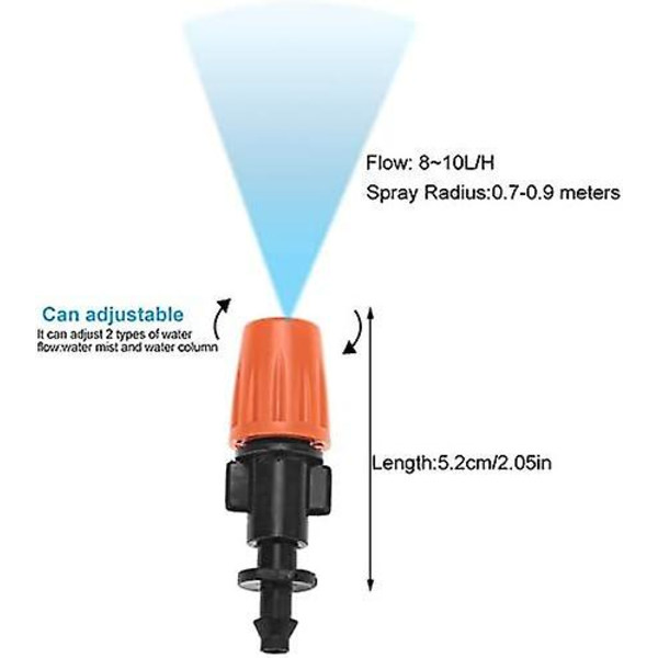 10 stk dryppvanningsdyse, sprinklerforstøvere, mikro dryppvanningssett (hy)
