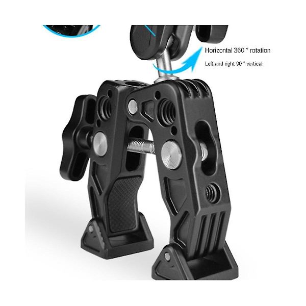 Super Clamp Articulating Arm Clamp Super Clamp för paraplyskärm LED-ljus