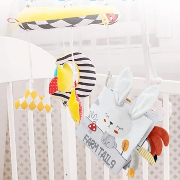 Babyböcker Tyg böcker Babyleksaker Djurtema Tyg böcker Interaktiva babytygböcker