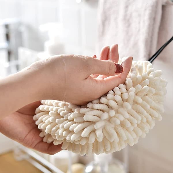 2 st hängande handdukar för handtork, chenille mikrofiber hängande handduk Hy