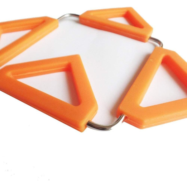 Underlägg för heta kastruller, expanderbar silikonunderlägg värmebeständiga kökstillbehör (2-pack) Orange