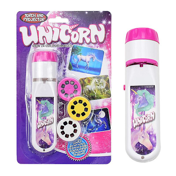 Legetøj til børn lommelygte projektor piger drenge pædagogisk gave 3 til 12 år gammel Unicorn