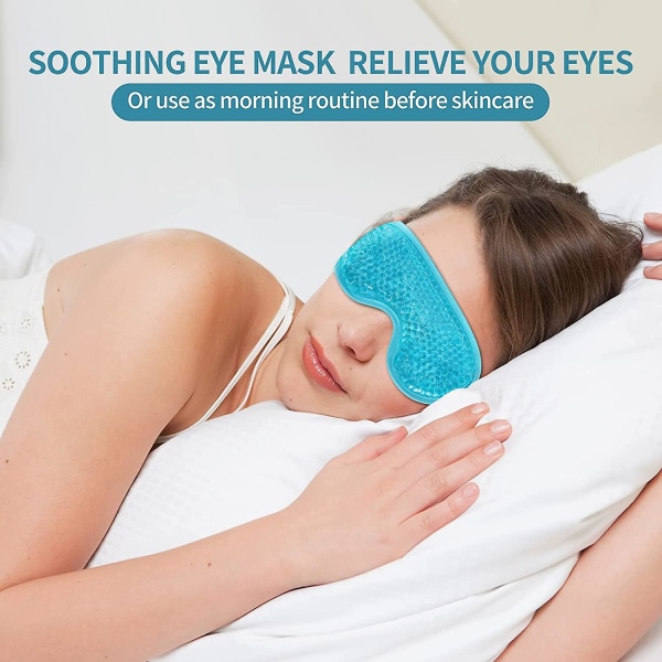 2st Gel Ögonmask Återanvändbar Hot Cold Therapy Gel D Ögonmask för svullnader / mörka ringar / ögonpåsar / torra ögon / huvudvärk / migrän / stress relief, kylande E