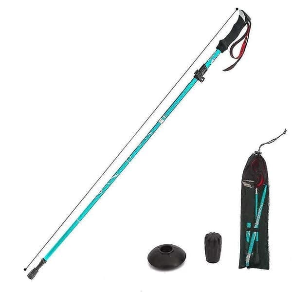 5-delt foldbar vandrestav, gåstav, vandring Naturehike Antishock lyseblå 95-110cm sky blue 95-110cm