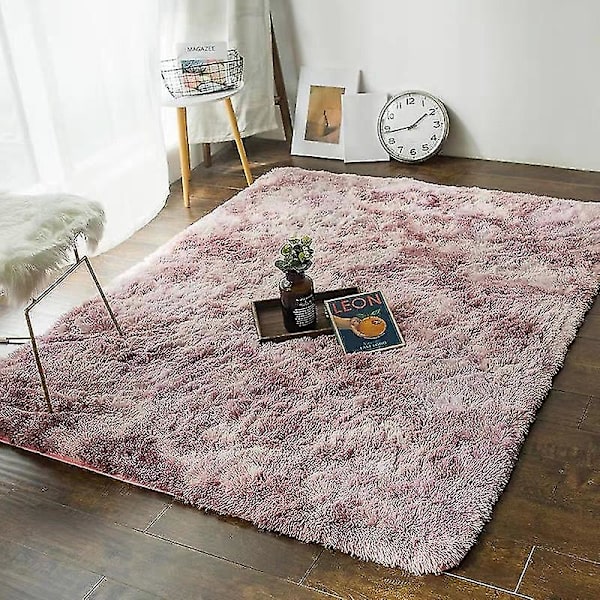 Super blød vinter varm tyk tæpper til stue plys tæppe børn soveværelse fluffy gulv hjem indretning shaggy måtte fløjl tæppe 40X60cm light pink
