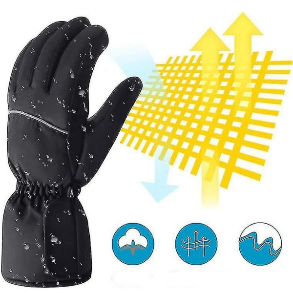 Elektriske Opvarmede Handsker Varme Termiske Handsker Vandtætte Touchscreen Handsker
