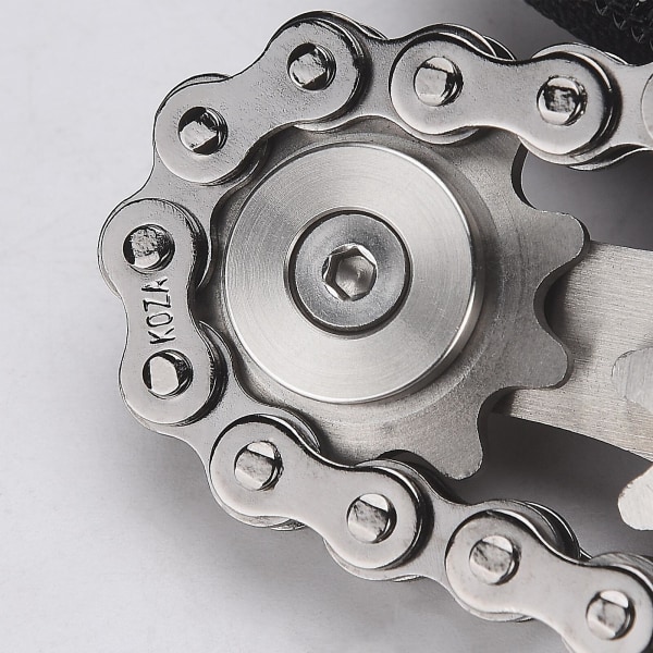 Bike Chain Gear Fidget Spinner - High-quality Stainless Steel Metal Sprocket Chain Toy