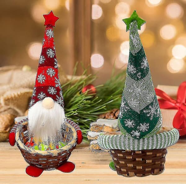 Godis korg barn present låda frukt korg jul dekoration prydnader