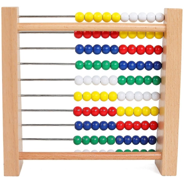 Abacus lapsille Matematiikka Esikoulu Numerooppiminen Klassinen puinen lelu Kehittävä lelu Puiset helmet Hy