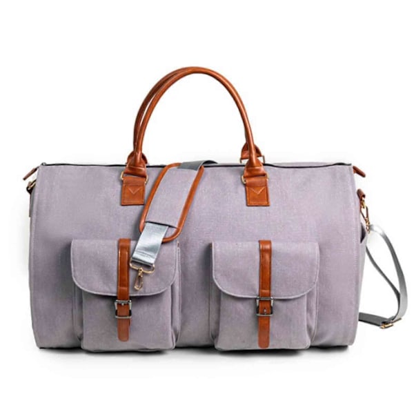 Rullende klesposer for reise, konvertibel duffel klespose rullebagger, 100% splitter ny Gray