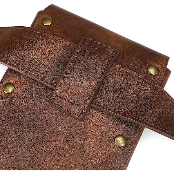 Steampunk midjeväska, magväska, mode gotisk läderväska, axelväska, messengerbag, lårväska, höftväska, handväska, reseväska, vandringsväska