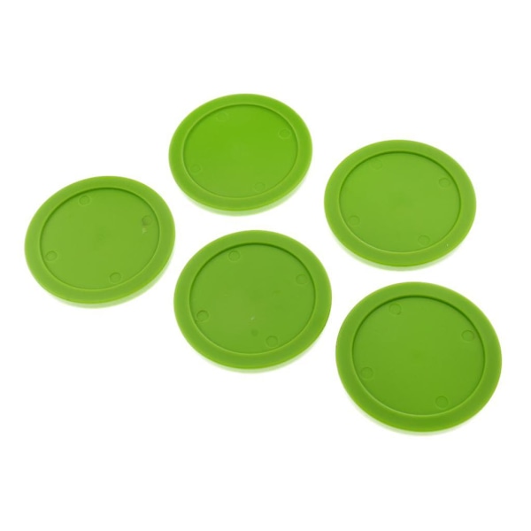 5 st 62mm Air Hockey Ersättningspuckar För Full Size Air Hockey Bord Gröna
