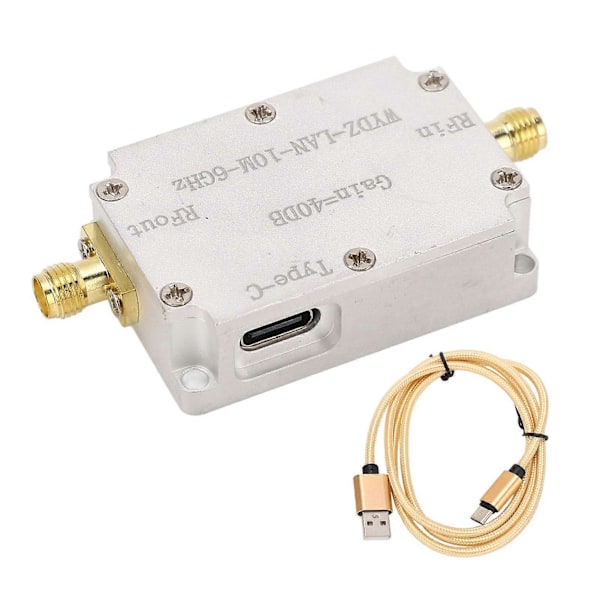 Lågbrusförstärkare 40DB Förstärkning 10M Till 6GHz Precis Transmission LNA RF Strömförstärkare för FM-radio