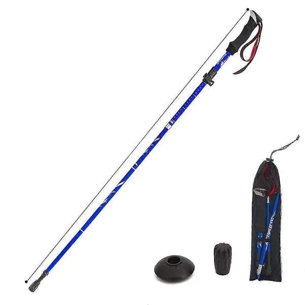5-delt sammenleggbar turstav vandrestav Naturehike Antishock blå 95-110cm blue 95-110cm