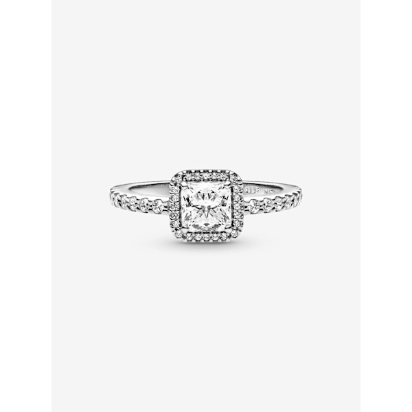 Pandora - Square Sparkle Halo Ring - Sterlingsilver Circumference: 50mm