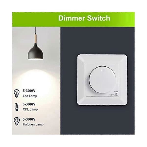 LED lysdæmper, indbygget lysdæmper til dæmpbar LED og halogen, 5-300 W lysdæmper LED, Ph