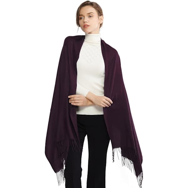 Dame Tørklæder Pashmina Sjaler og Wraps til Bryllup Tørklæder til Kvinder Vinter Pink-2 Pink-2