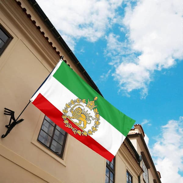 Persien Iran Løve 90*150cm Flagstangmontering Persisk Iransk Flag-Sha