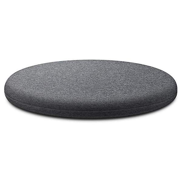 Stolehynde, rund memory foam sædehynde ryglænshynde til stol db lysegrå M light grey M
