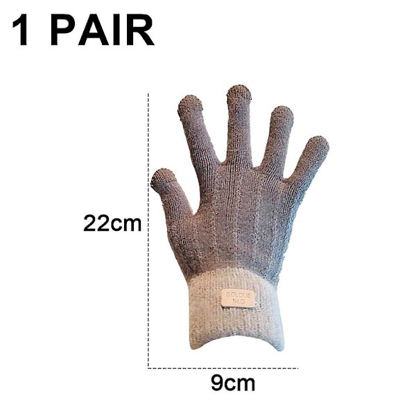 Vinterhansker for kvinner, varme, elastiske mansjetter, termiske hansker style 3