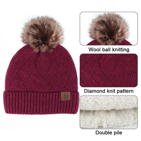Hue til kvinder og mænd - Vinterhue til kvinder - Cuffed Beanies - Varm hue - Grå Claret
