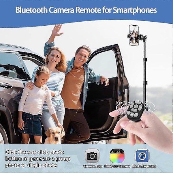 Tiktok Scrollningsring Trådlös Bluetooth Fingertopps Fjärrkontroll, Scrollningsfjärrkontroll för iPhone iPad iOS Android(h}) Vit White