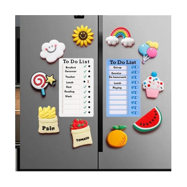 4 kpl To Do List Board Dry Erase Memo List Board Chore Chart Rv List Board with 10 dry Erase Paper
