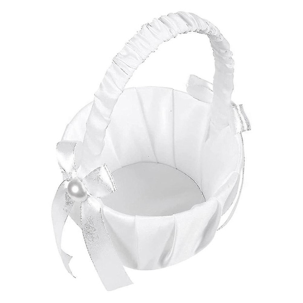 Krpc-pack Bröllop Satin Blomkorg, Slipsknut Fest Ros Blomkorg