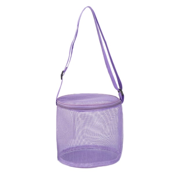 Rantalelujen kuorilaukku Shell-keräilykassi Merikuorilaukku, kuorilaukku lasten kuorien keräilykassien poimimiseen Purple