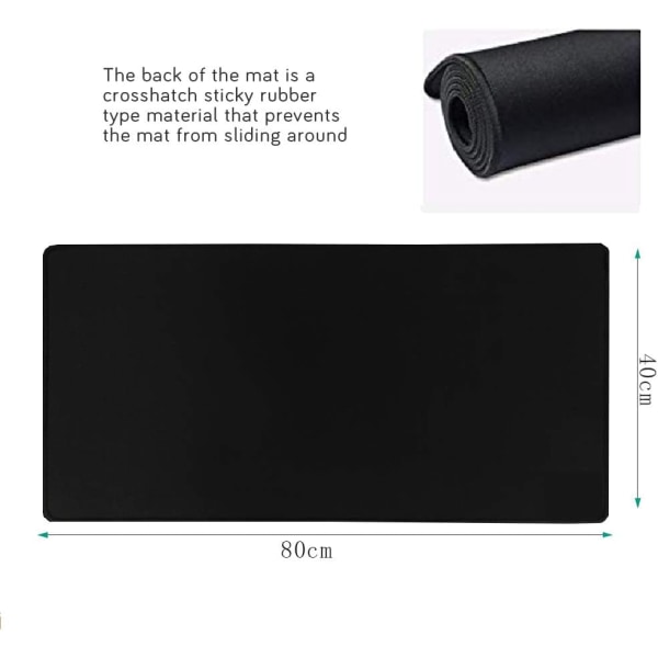 Gaming Mouse Mat/Large Mouse Pad 800 x 400 x 3mm mouse pad/large size | improved precision and speed | rubber base for stable grip on smooth surfaces