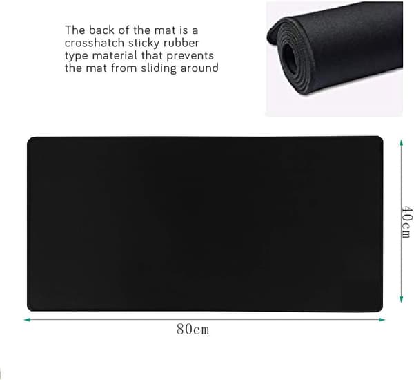 Gaming Musematte / Stor Musematte 800 x 400 x 3mm Musematte / Stor Størrelse | Forbedret presisjon og hastighet | Gummibase for stabilt grep på glatte overflater