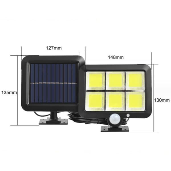 Utendørs solcellelampe, LED-utelampe, hagelampe, induksjonslampe