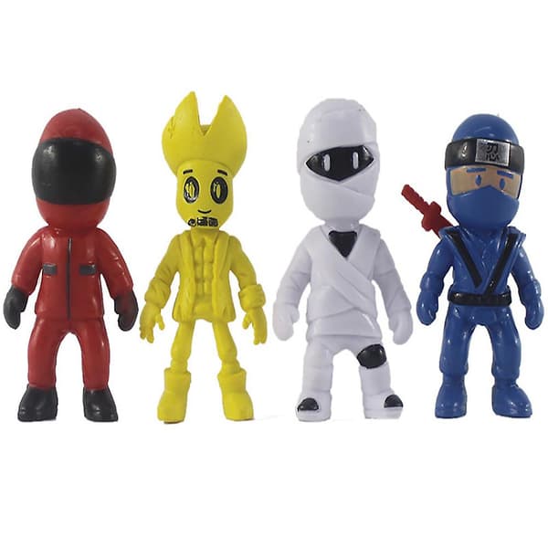 16 st Stumble Guys spel actionfigurer leksaker mini modell docka barnleksaker julklappar
