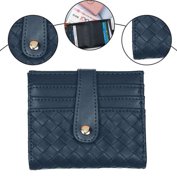 Flettet liten frisk mote dame myntpung blue