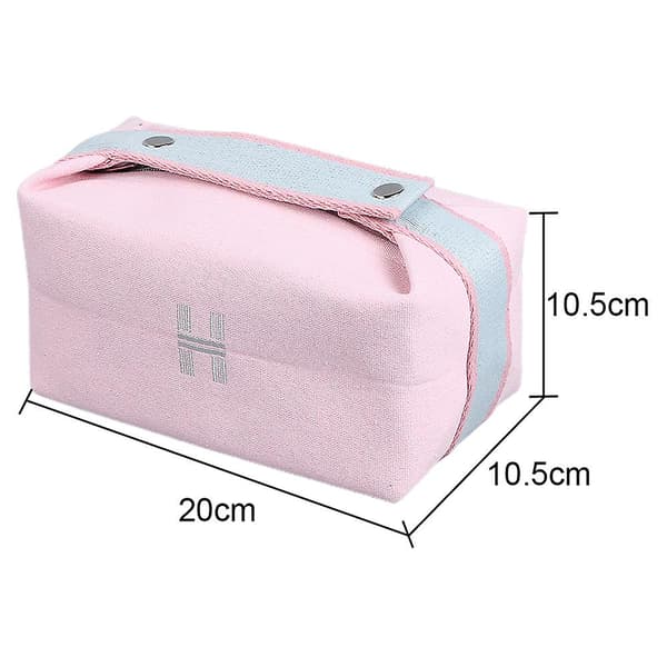 Kosmetiska väskor, resetoalettväskor, bärbar sminkborstar kit förvaringsväska Pink