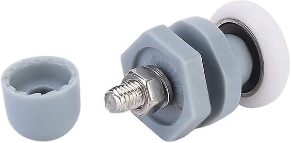 8 st slitstarka plastduschdörrrullar skjutdörrspårrhjul badrum glasdörr (25 mm) Hy