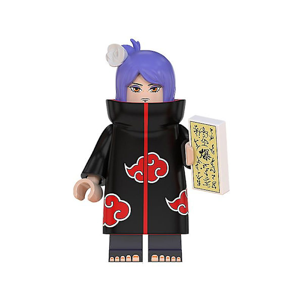 8 st minifigurer Naruto Comic samlarbyggstenar leksaker för barn