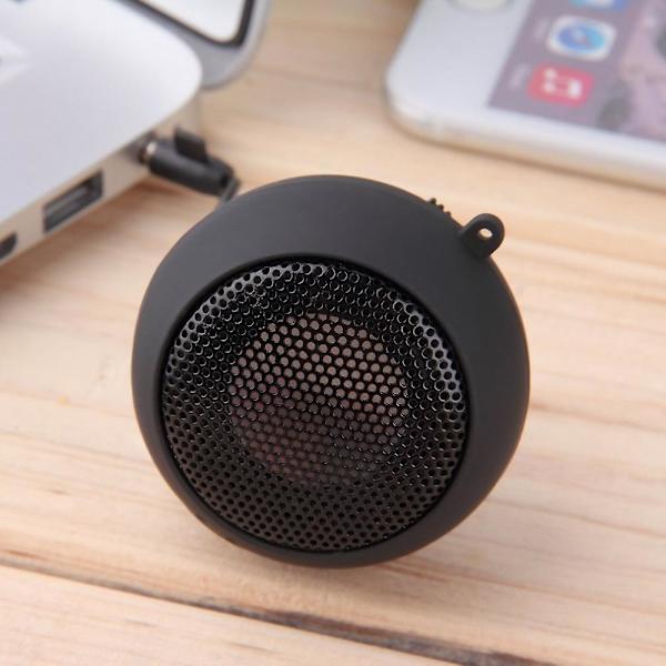 Minihögtalare 3,5 mm högtalare bärbar högtalare subwoofer musikhögtalare för PC-dator bärbar dator notebook med laddningskabel Blue